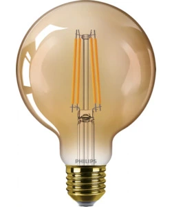 Lampadina led philips tonda 1800k, e27